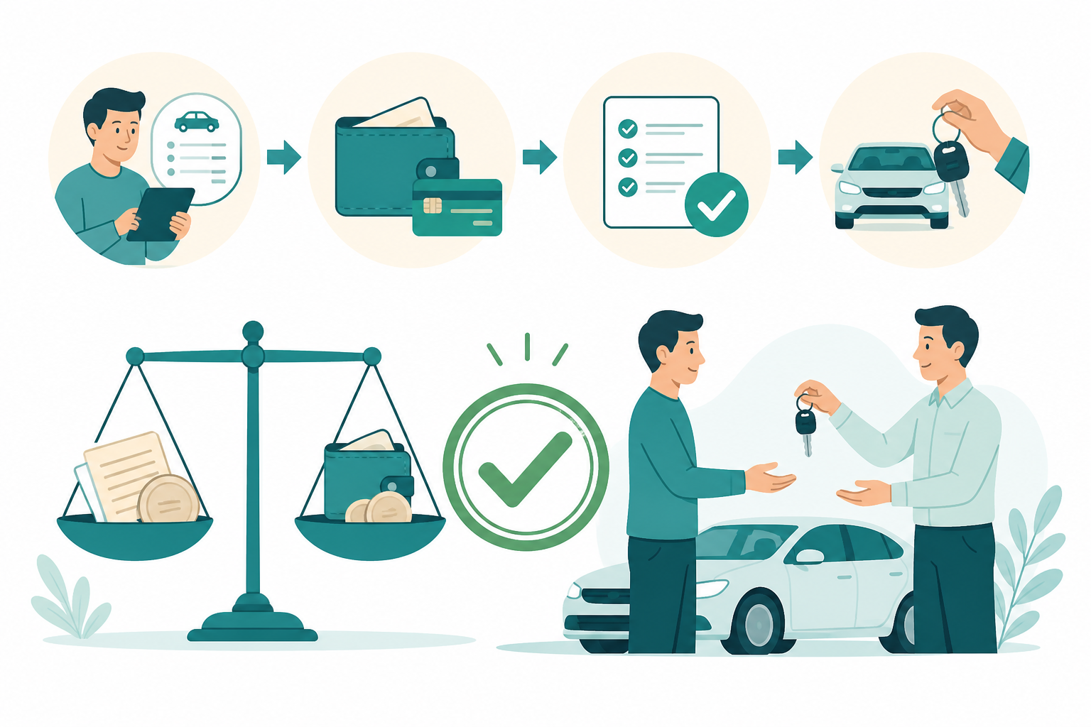 Settlement and affordability review illustration